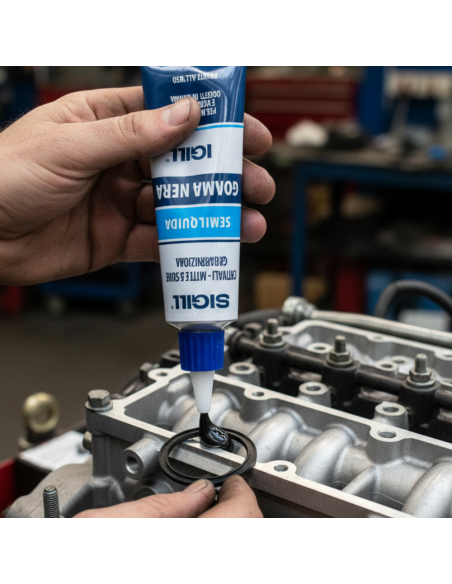 Gomma Nera Semiliquida Per Riparazioni E Ricostruzioni Professionali 60 ml