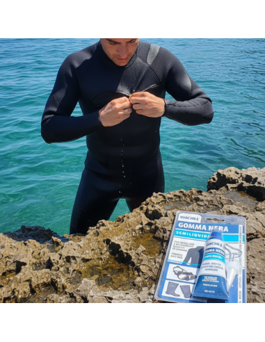 Gomma Nera Semiliquida Per Riparazioni E Ricostruzioni Professionali 60 ml