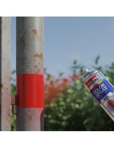 Vernice Acrilica Spray Bomboletta Smalto 400ml Rosso Traffico