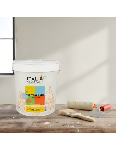 Idropittura Quarzo Acrilsilossanico Mediterraneo Maestrale Bianco Italia ColorPaint - foto 6