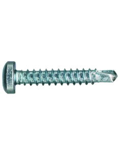 Vite Autoforante Zincata Bianca Per Fissaggi Metallici 30 Pezzi