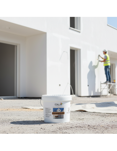 Fibrofond M Coprente Consolidante Per Esterni Traspirante Bianco Italia ColorPaint - foto 4