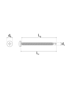 Vite Autoforante Tc In Acciaio Zincato Per Fissaggi Metallici  2