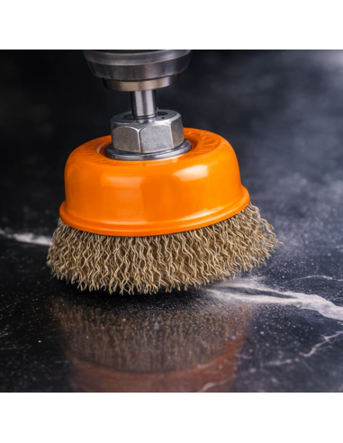 Spazzola A Tazza Con Filo Ondulato Per Elettroutensili Professionali