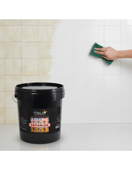 Dekorlux Bucciato Plastico Lucido Rivestimento Superbianco Per Interni Italia ColorPaint - foto 6