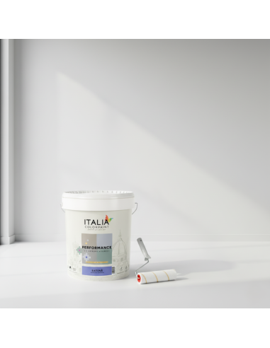 Performance Satinè Idropittura Acrilica Superlavabile Igienizzante Bianca Italia ColorPaint - foto 5