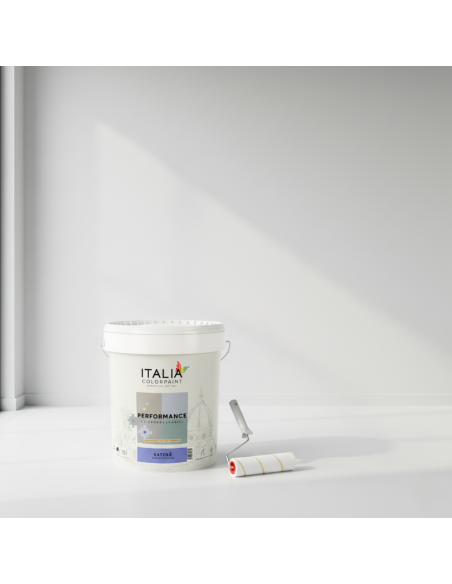 Performance Satinè Idropittura Acrilica Superlavabile Igienizzante Bianca Italia ColorPaint - foto 5