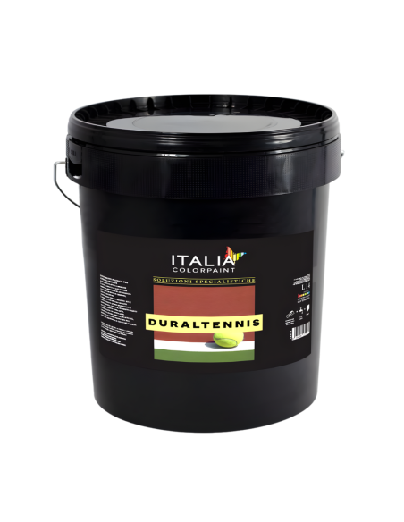Pittura Acrilica Duraltennis Per Campi Sportivi Colore Rosso - Italia ColorPaint