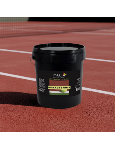 Pittura Acrilica Duraltennis Per Campi Sportivi Colore Rosso Italia ColorPaint - foto 5