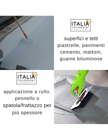 Guaina Elastica Protettiva Impermeabile Per Terrazze Colore Bianco Italia ColorPaint - foto 4