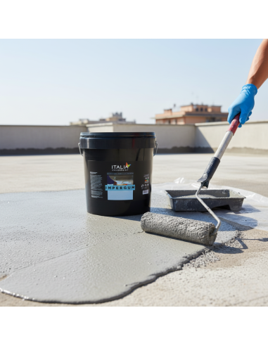 Impergum Impermeabilizzante Elastomerico Fibrato Per Terrazze Grigio Italia ColorPaint - foto 6