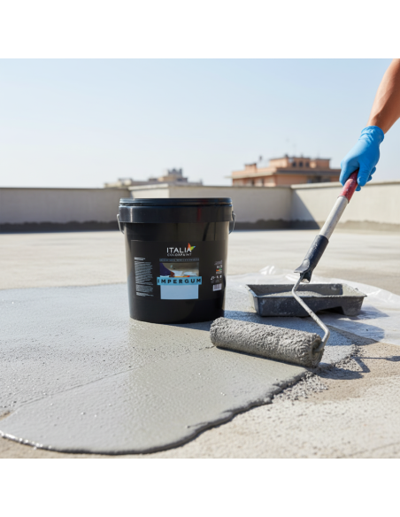 Impergum Impermeabilizzante Elastomerico Fibrato Per Terrazze Grigio Italia ColorPaint - foto 6