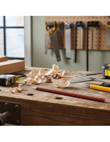 Matita Mina Tenera Rossa 300 mm Per Falegname 