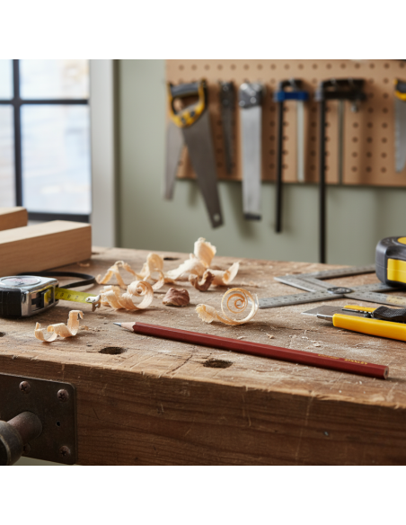 Matita Mina Tenera Rossa 300 mm Per Falegname 