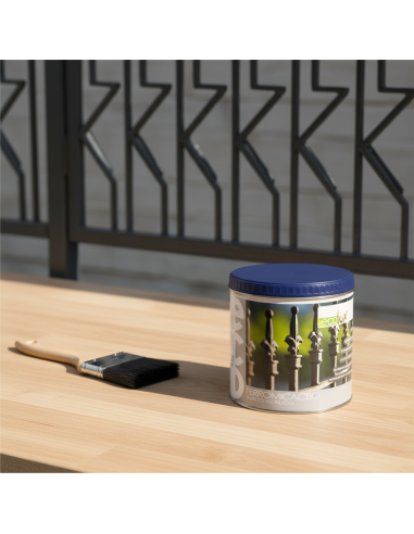 Ecolux Smalto Ferromicaceo Antichizzante Acrilico Grigio Scuro 8010