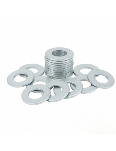 Rondella Piana Zincata Bianca Ø 14 mm Pezzi 10