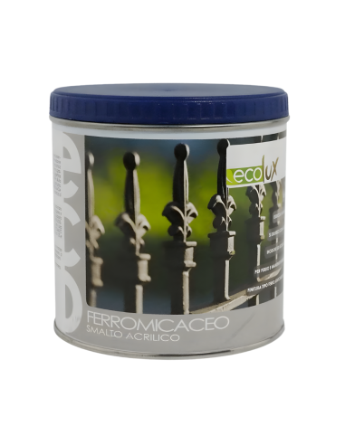 Ecolux Smalto Ferromicaceo Antichizzante Acrilico Grigio Medio 8011