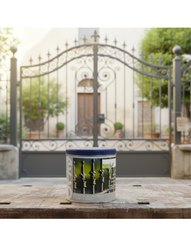 Ecolux Smalto Ferromicaceo Antichizzante Acrilico Grigio Medio 8011