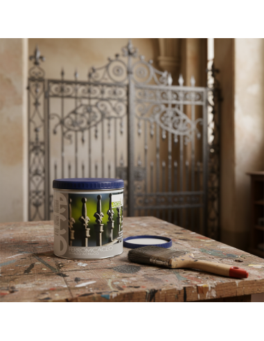 Ecolux Smalto Ferromicaceo Antichizzante Acrilico Grigio Medio 8011