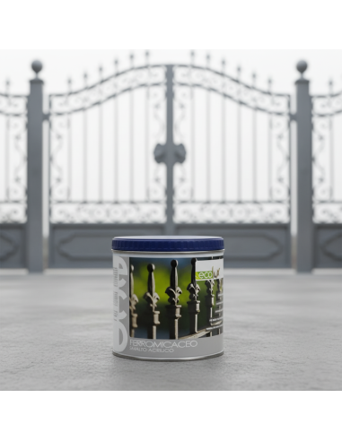 Ecolux Smalto Ferromicaceo Antichizzante Acrilico Grigio Chiaro 8012