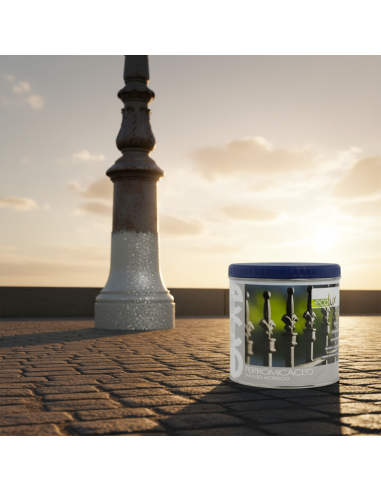 Ecolux Smalto Ferromicaceo Antichizzante Acrilico Grigio Chiaro 8012