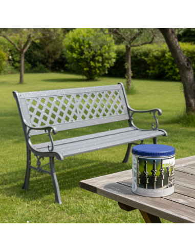 Ecolux Smalto Ferromicaceo Antichizzante Acrilico Grigio Chiaro 8012