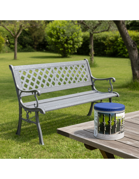 Ecolux Smalto Ferromicaceo Antichizzante Acrilico Grigio Chiaro 8012