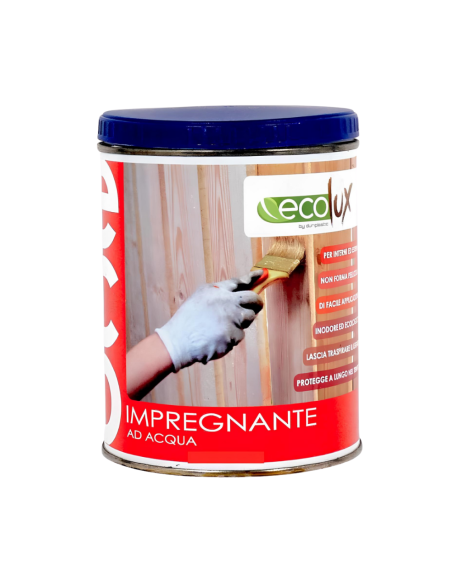 Impregnante Fondo Protettivo Acrilico Pigmentato Bianco Per Legno Ecolux - DURIPLASTIC