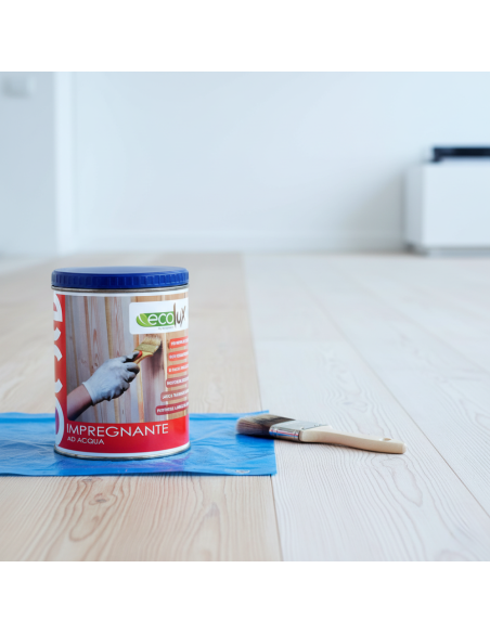 Impregnante Fondo Protettivo Acrilico Pigmentato Bianco Per Legno Ecolux DURIPLASTIC - foto 2