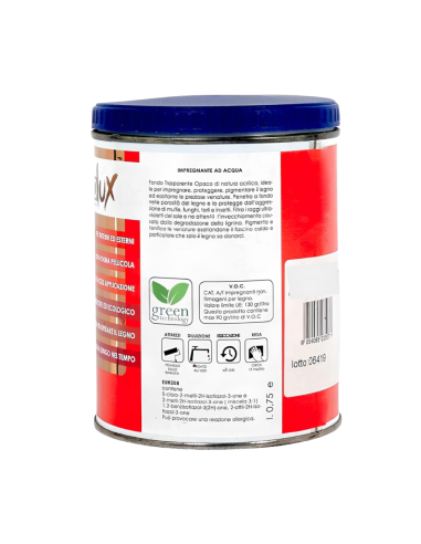 Impregnante Fondo Protettivo Acrilico Pigmentato Bianco Per Legno Ecolux
