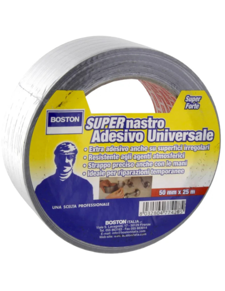 Nastro Adesivo Americano Impermeabile Per Riparazioni E Fasciature 50 mm x 25 m