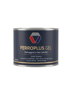 Ferroplus Gel Smalto Antiruggine Giallo Segnale Per Ferro E Metallo 750 ml