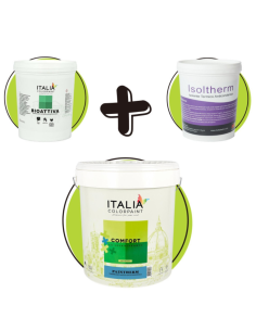 Ciclo Isolamento Termico Muri Isoltherm Fissativo Bioattiva Paintherm per mq 15 2