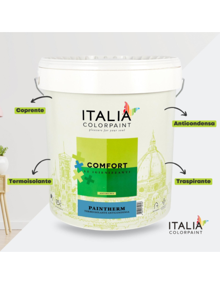 Ciclo Isolamento Termico Muri Isoltherm Fissativo Bioattiva Paintherm per mq 15