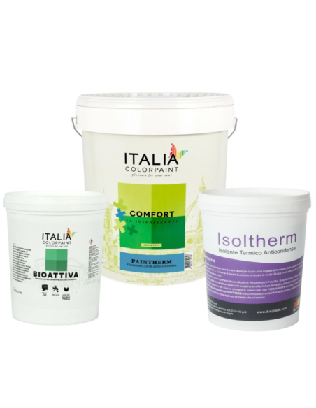 Trattamento Isolante Muri Isoltherm Fissativo Bioattiva Paintherm per mq 50