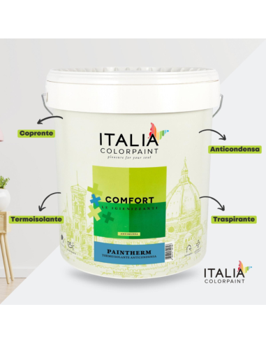 Trattamento Isolante Muri Isoltherm Fissativo Bioattiva Paintherm per mq 50