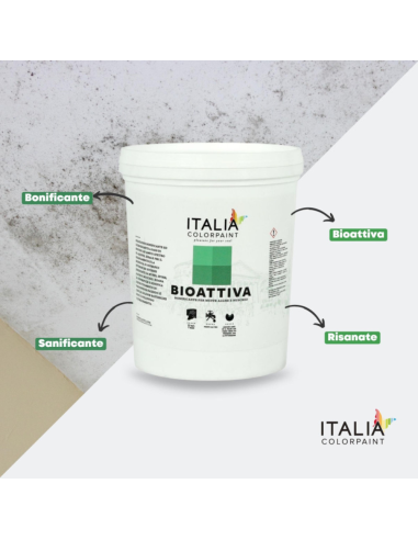 Trattamento Isolante Muri Isoltherm Fissativo Bioattiva Paintherm per mq 50