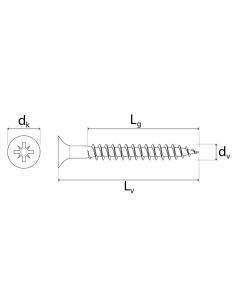 Vite Autofilettante Per Cartongesso Alta Qualità 3,5 X 35 Mm 2