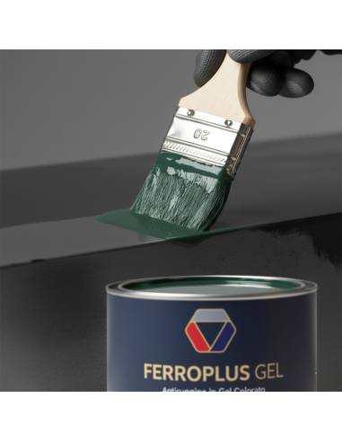 Kit 3 Pezzi Ferroplus Gel Smalto Antiruggine Verde Muschio 750 ml