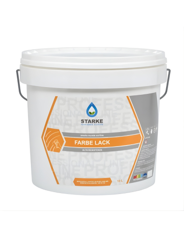 Farbe Lack Smalto Murale Acrilico Bianco Satinato Ad Alta Resistenza Per Interni - Starke