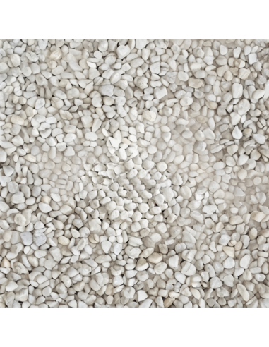Pavimento Drenante Fai Da Te Ciottoli In Marmo e Resina Bianco Carrara 15,750 kg