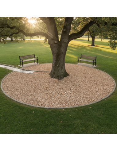 Pavimento Drenante Fai Da Te Ciottoli In Marmo e Resina Rosa Corallo 15,750 kg