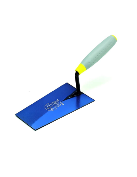 Cazzuola Ancora A Punta Quadra 16 cm Con Manico In Gomma