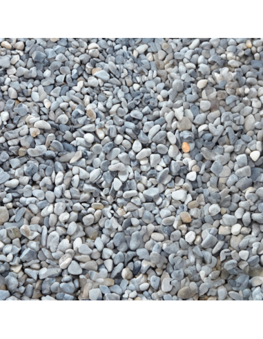 Pavimento Drenante Fai Da Te Ciottoli In Marmo e Resina Grigio Bardiglio 15,750 kg