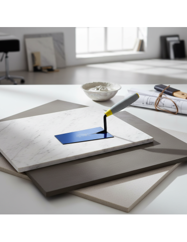 Cazzuola Ancora A Punta Quadra 20 cm Con Manico In Gomma