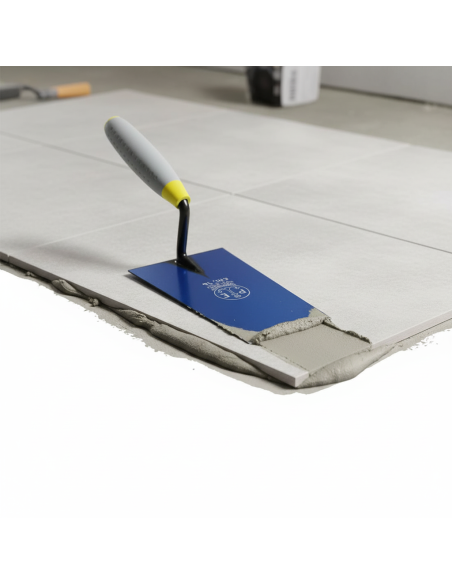 Cazzuola Ancora A Punta Quadra 20 cm Con Manico In Gomma