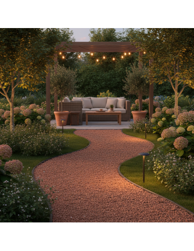 Pavimento Drenante Fai Da Te Ciottoli In Marmo e Resina Breccia Pernice 15,750 kg