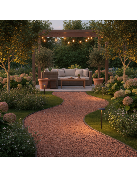 Pavimento Drenante Fai Da Te Ciottoli In Marmo e Resina Breccia Pernice 15,750 kg