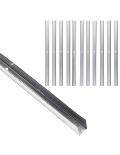 Guida U Standard 2 m Acciaio Zincato Sp 0,6 mm Fissaggio Cartongesso 12 Pezzi