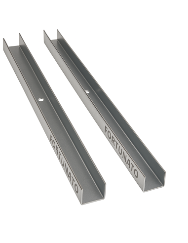 Guida U Standard 2 m Profilo Preforato Sp 0,6 mm Fissaggio Cartongesso 2 Pezzi